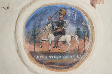 il "tondo" celebrativo dedicato a Cura Stura Giovannni Battista