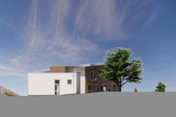 Prospetto nord dell'edificio