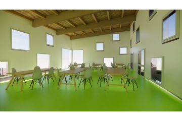 Modello digitale dell'edificio: prima ipotesi di sistemazione dello spazio di refezione